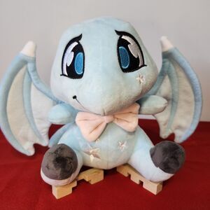 Neopets 25th Anniversary Shoyru Mystery Plush Blue Stars w Unused Code